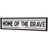 Home Of The Brave Wood Novelty Wall Sign - 36" x 8"